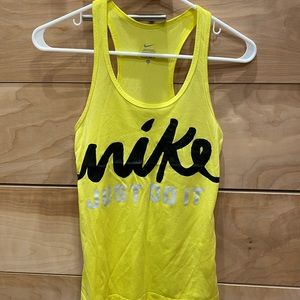 Nike XS Workout tank top neon yellow